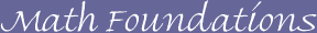 math foundations